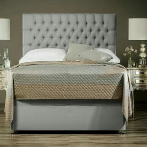 تخت خواب فلزی دونفره مدل باکس ثابت هتلی سایز 200*180 سانتی متر