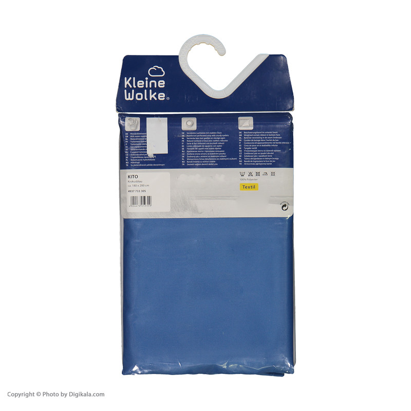 پرده حمام کلین ولک کد 4937202238 سایز 180 × 200 سانتی‌ متر