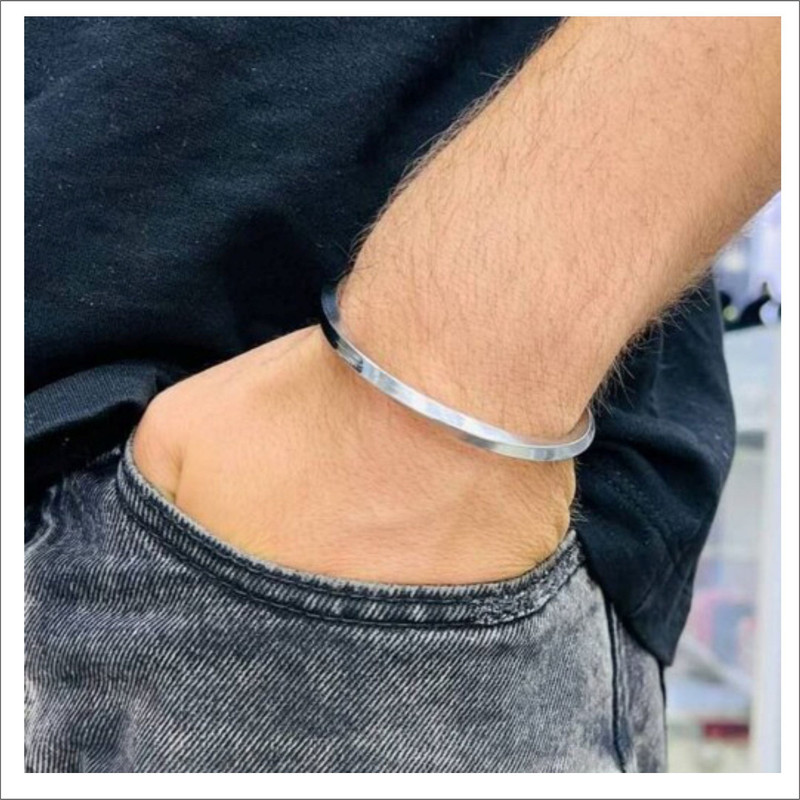 دستبند مردانه گيلواره زراوشان مدل خلخال تیتانیومی کد A0056