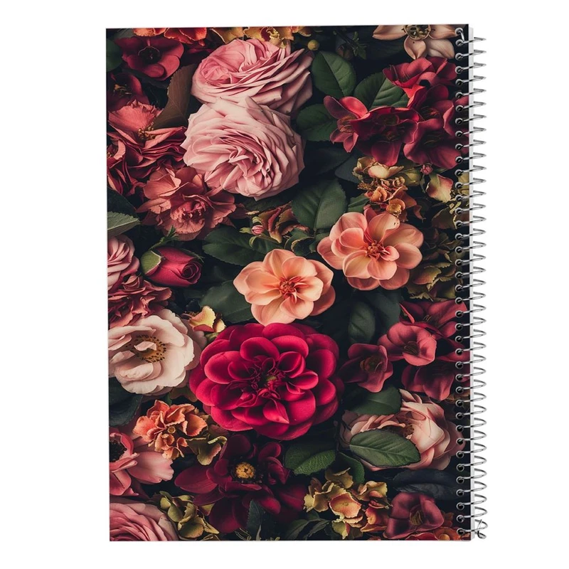 دفتر شطرنجی 50 برگ مدوپد طرح گل کد DF15981