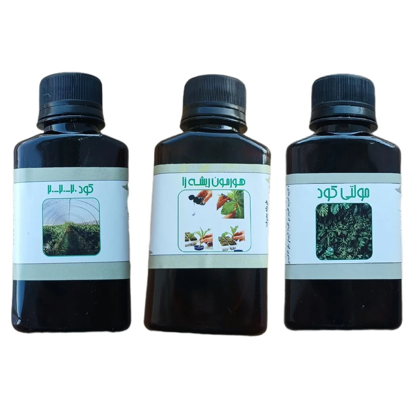 کود مایع کامل سه بیست و مولتی کود و هورمون ریشه زا مدل life drop حجم 110 میلی لیتر بسته 3 عددی