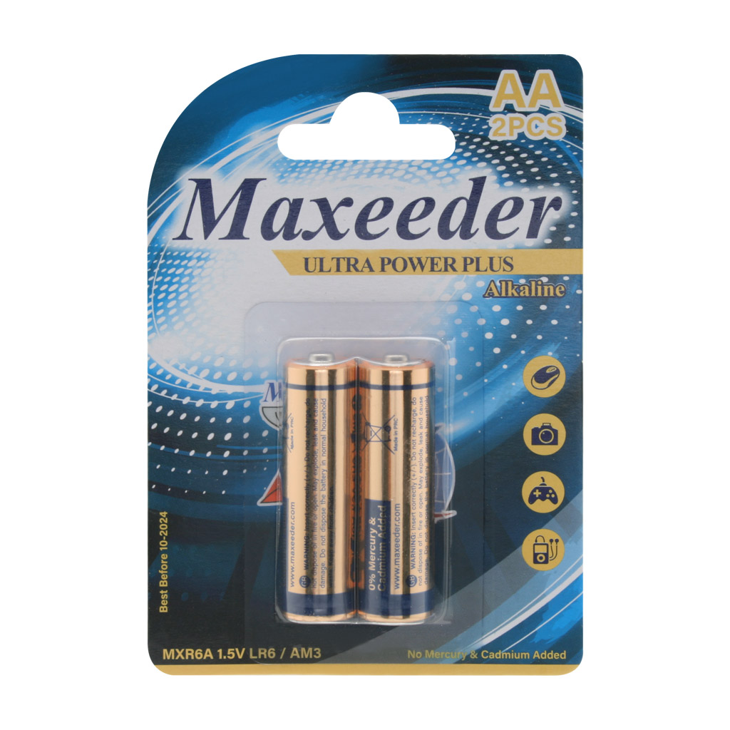 باتری قلمی مدل Ultra Power Plus Alkaline MXR6A بسته 2 عددی