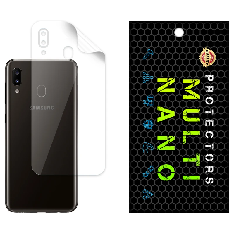 محافظ پشت شفاف نانو هیدروژل مولتی نانو مدل X-F1T مناسب برای گوشی موبایل سامسونگ Galaxy A20E