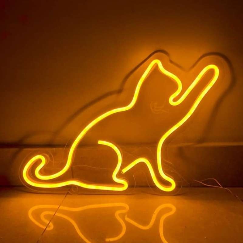 چراغ دیواری طرح گربه کد 01