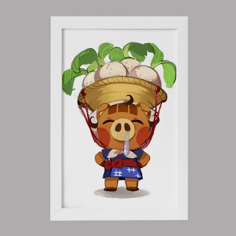 تابلو خندالو مدل بازی انیمال کراسینگ (Animal Crossing) کد 32641