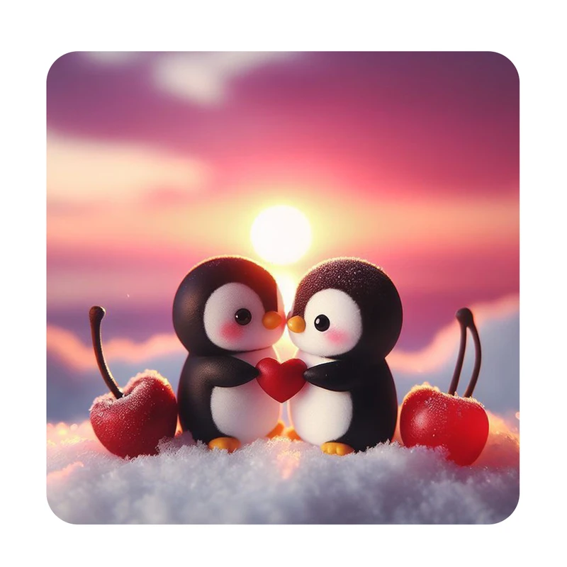 مگنت طرح پنگوئن عاشق کد 2000229