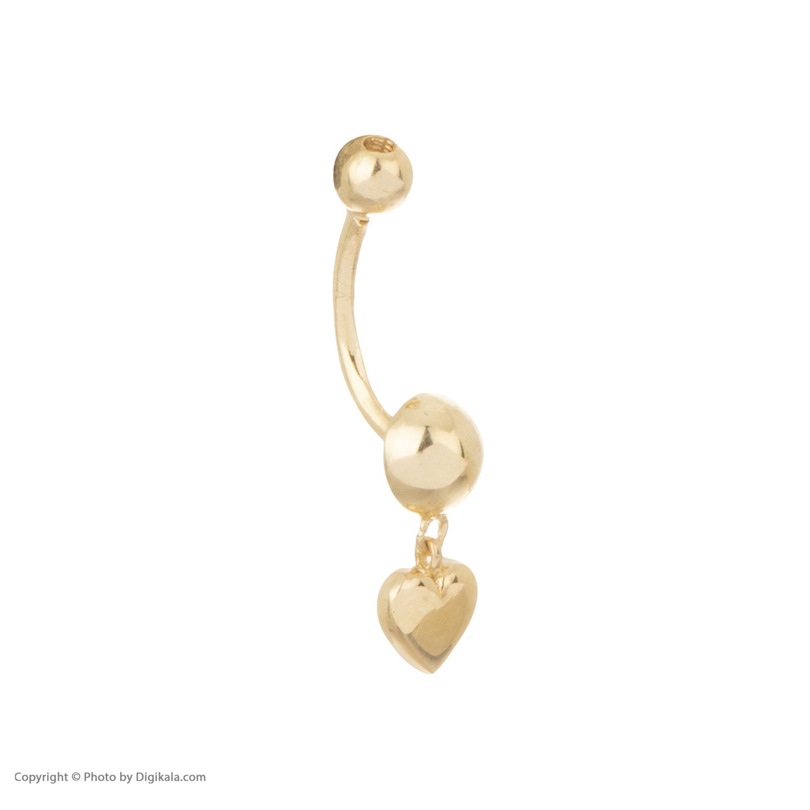 پیرسینگ طلا 18 عیار زنانه مایا ماهک مدل MO0111 طرح قلب -  - 3