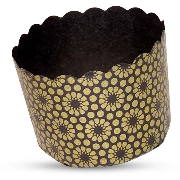 کپسول کاپ کیک مدل مافین متالیک بسته 40 عددی