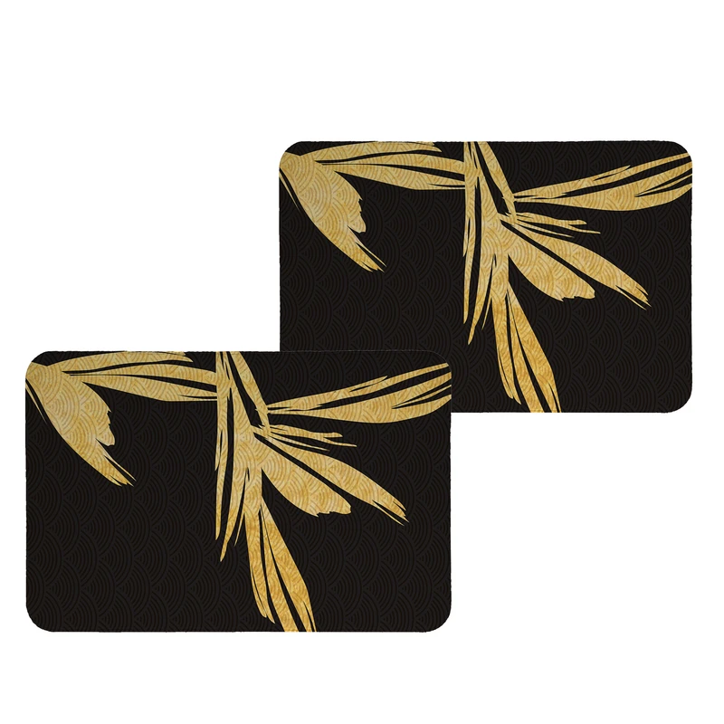 زیربشقابی طرح برگ کد 8940 بسته 2 عددی 