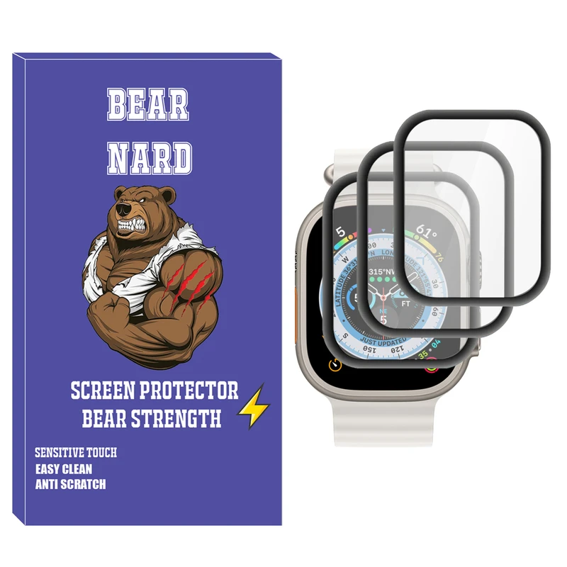 محافظ صفحه نمایش نانو برنارد مدل NBR مناسب برای ساعت هوشمند الترا HW8 Ultra Max بسته سه عددی