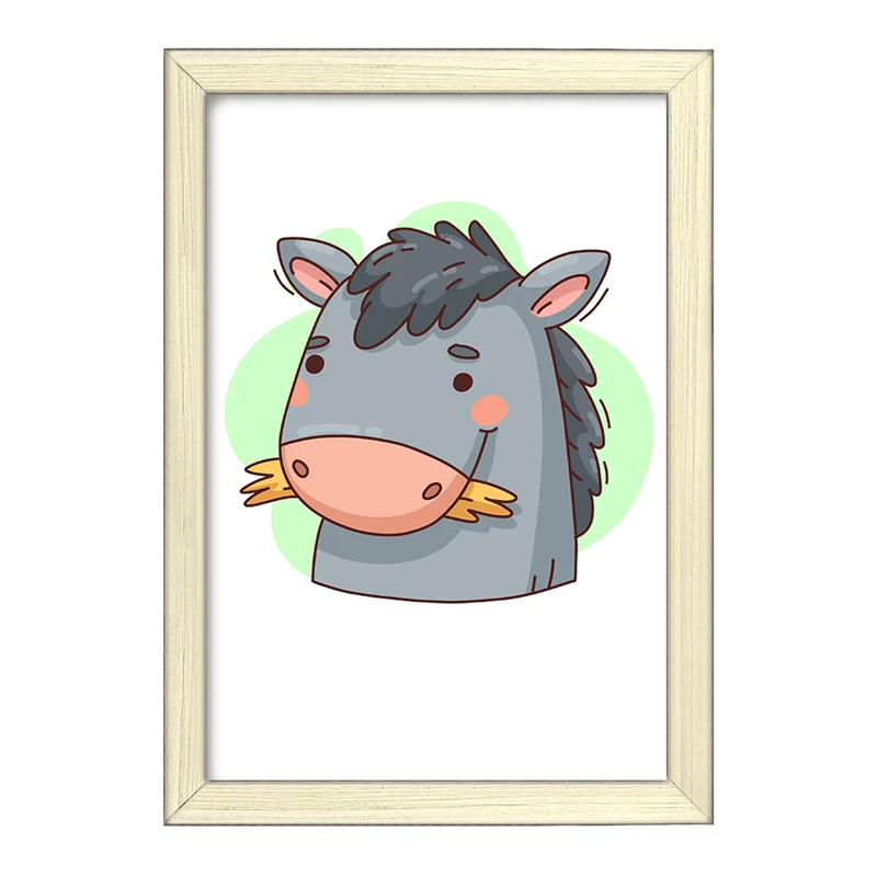 تابلو خندالو طرح الاغ حیوانات بامزه کد 37173