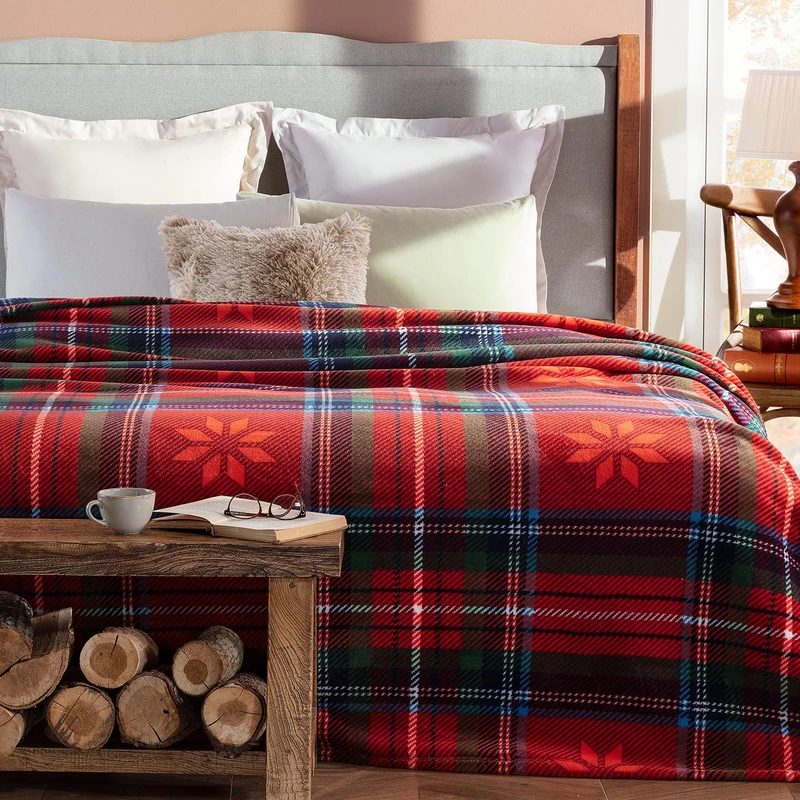 پتو مادام کوکو مدل Indigo سایز 220×200 سانتی متر