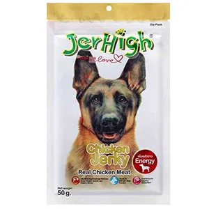 اسنک تشویقی سگ جرهای مدل Chicken Jerky وزن 50گرم
