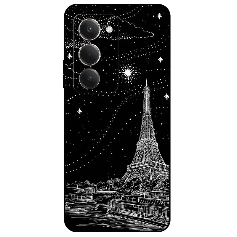 کاور مگافون طرح ایفل مدل 8107 مناسب برای گوشی موبایل شیائومی Redmi 15 4G