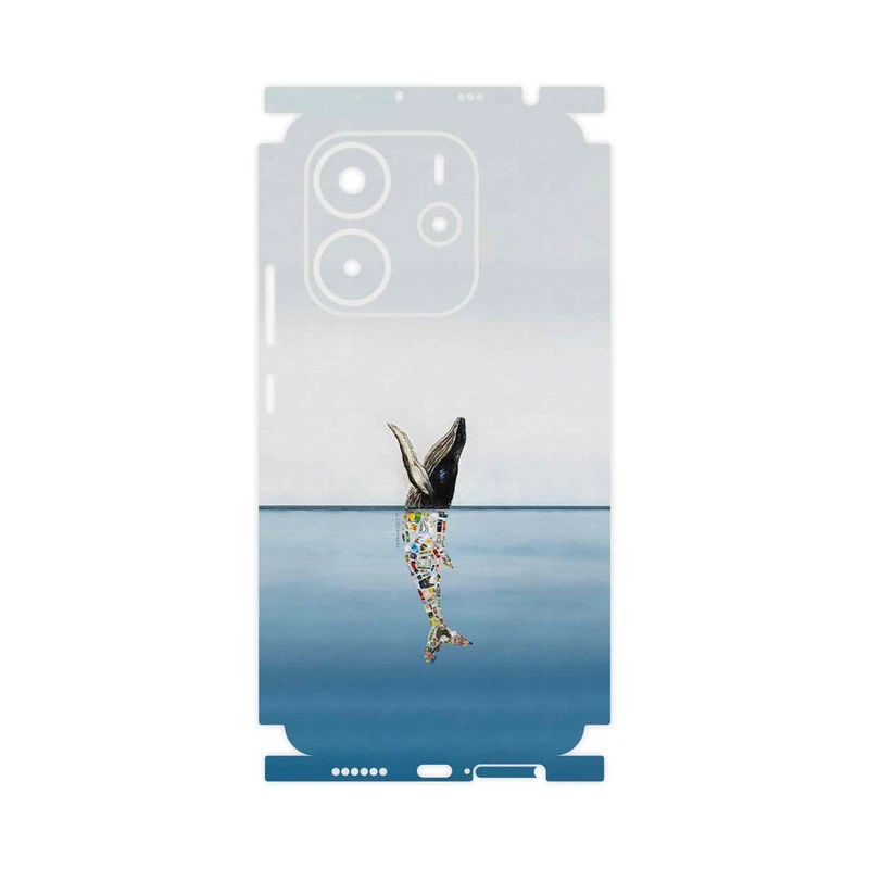 برچسب پوششی ماهوت مدل Collage of Sea Trash-FullSkin مناسب برای گوشی موبایل شیائومی Redmi Note 14 4G