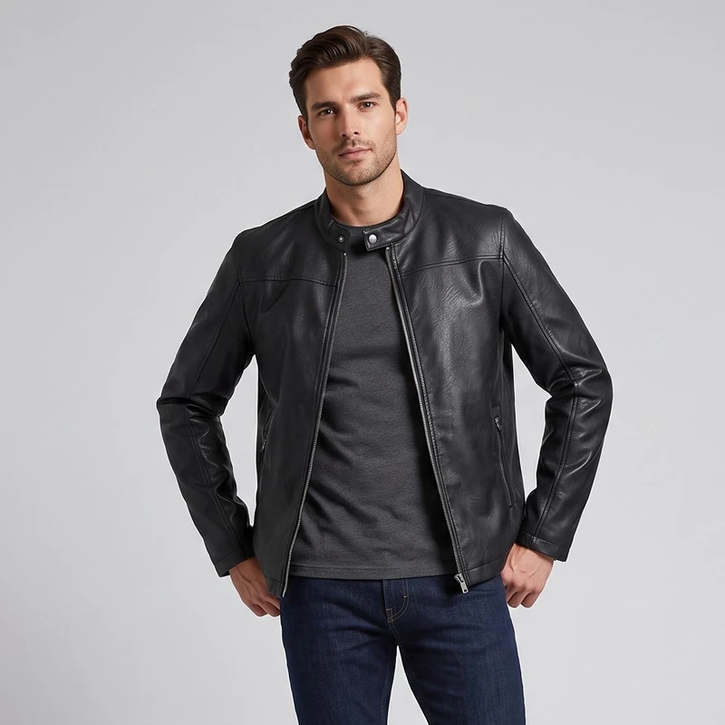 کت چرم مردانه مدل برتر 