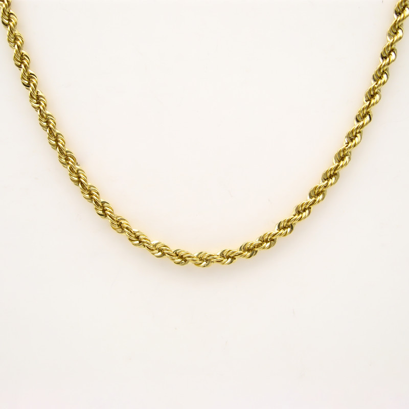 زنجیر طلا 18 عیار زنانه کاپانی مدل kz003