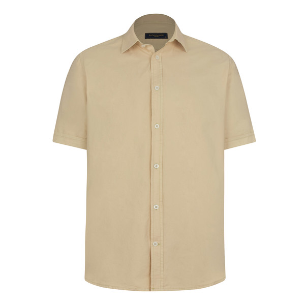 پیراهن آستین کوتاه یقه برگردان مردانه پاتن جامه مدل کتان MC8113