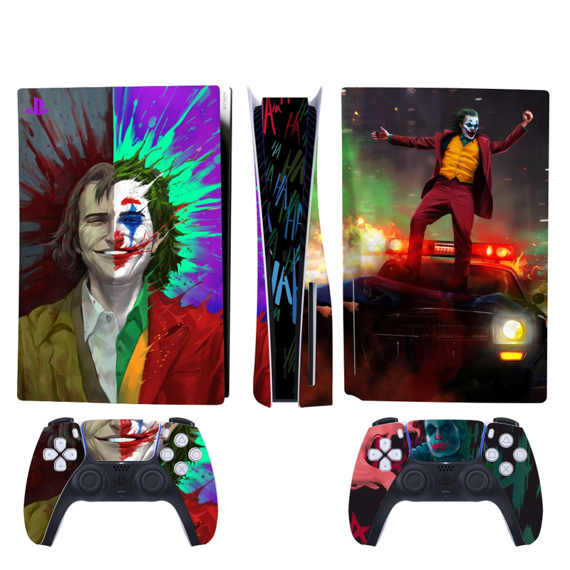 برچسب کنسول و دسته بازی PS5 اس ای گییرز طرح Joker 01 مدل استاندارد