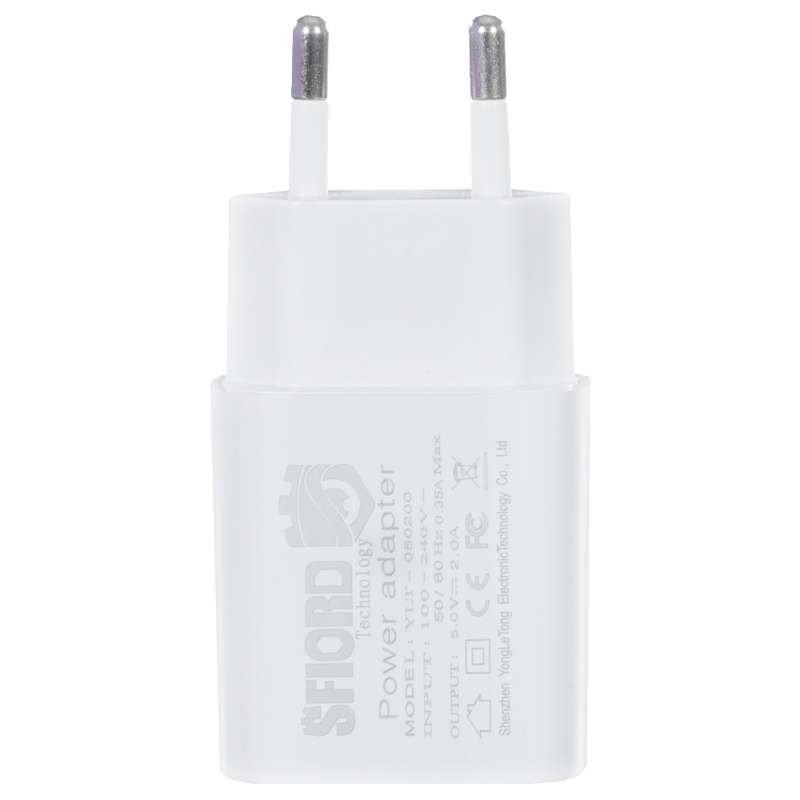 شارژر دیواری 10 وات اسفیورد مدل 5V2A شارژر دیواری 10 وات اسفیورد مدل 5V2A