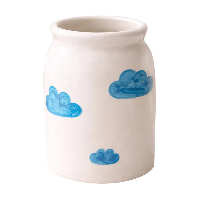 گلدان سرامیکی مدل ابر ابری