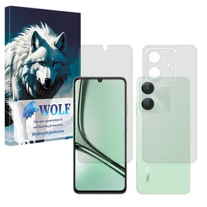 Wolf Tough model Matte screen protector suitable for Realme Note 60X mobile phone along with the back protector