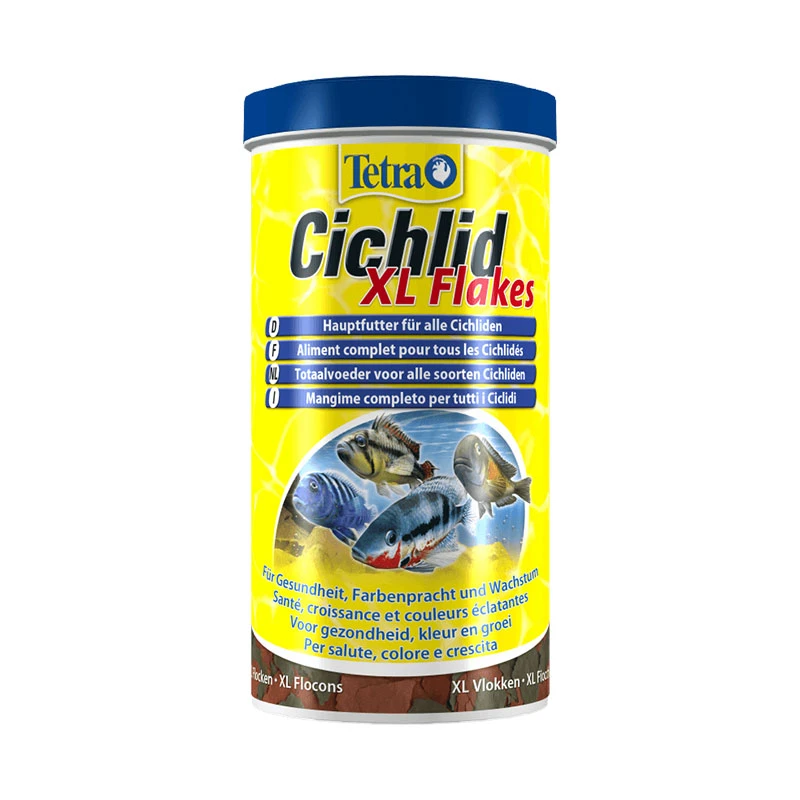 غذای ماهی تترا مدل Cichlid XL Flakes وزن 80 گرم