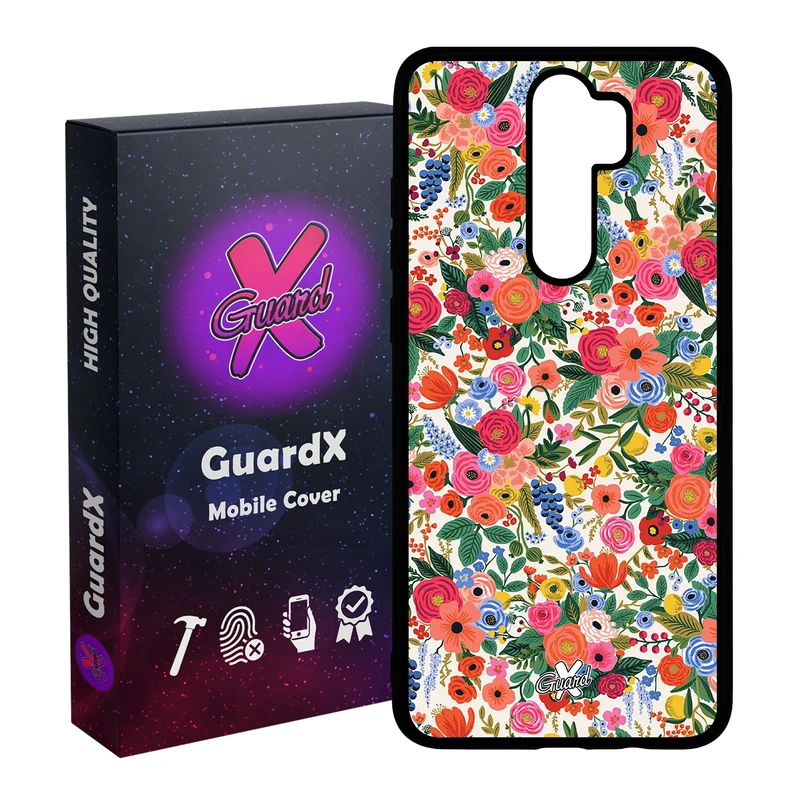 کاور گارد ایکس طرح گل مدل Glass10247 مناسب برای گوشی موبایل شیائومی Redmi Note 8 Pro