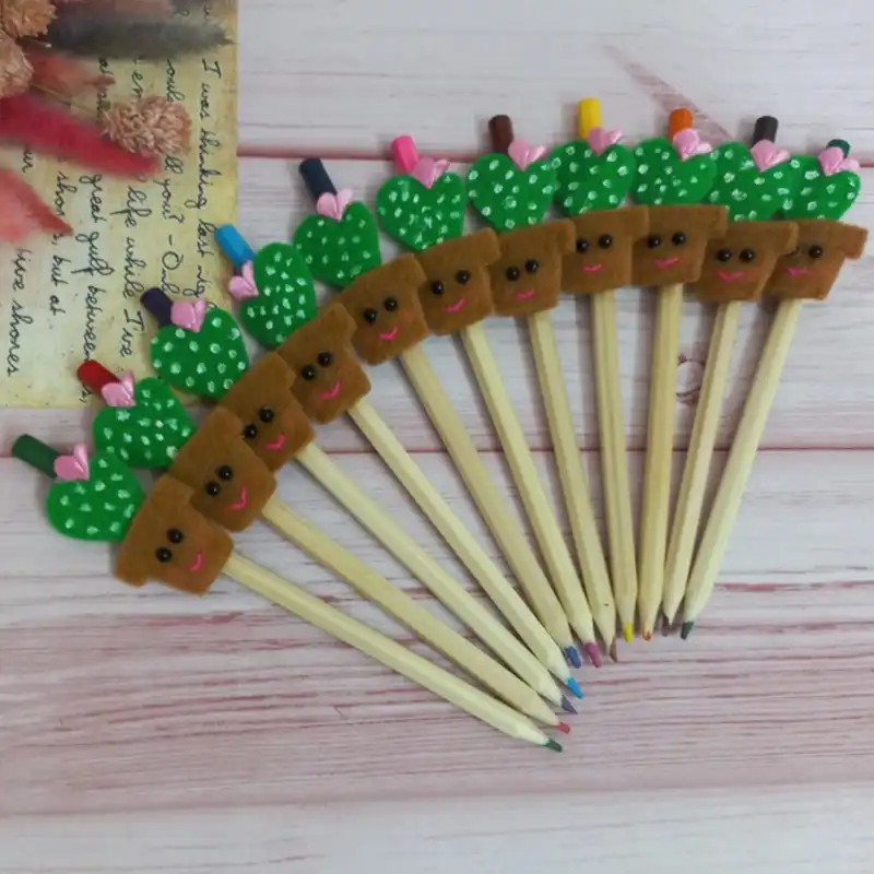 سرمدادی مدل حروف الفبا طرح کاکتوس بسته 5 عددی