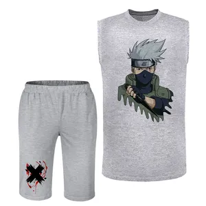 ست تاپ و شلوارک مردانه مدل انیمه کد J52