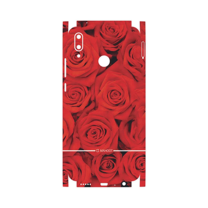 برچسب پوششی ماهوت مدل Red-Flower-FullSkin مناسب برای گوشی موبایل هوآوی Y9 2019