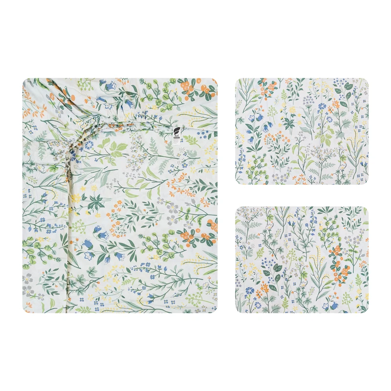 سرویس ملحفه 2 نفره 3 تکه آدنو مدل ترگل کد FI40