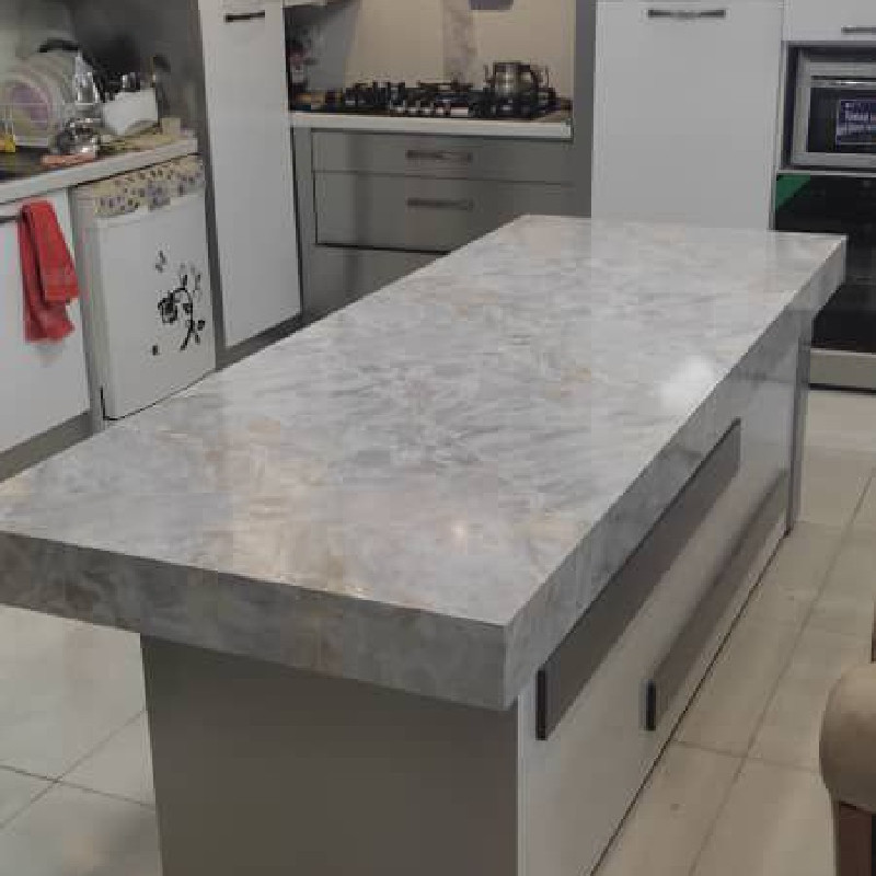 برچسب کابینت طرح سنگ هایگلاس مدل 3553