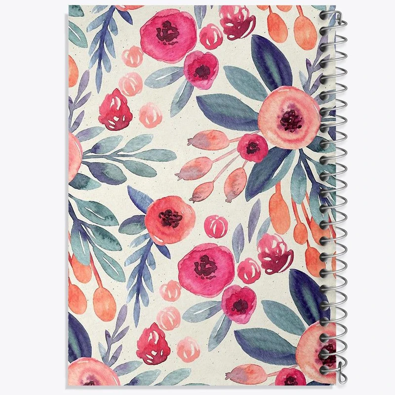 دفتر نت موسیقی 50 برگ خندالو مدل گل گلی کد 2220