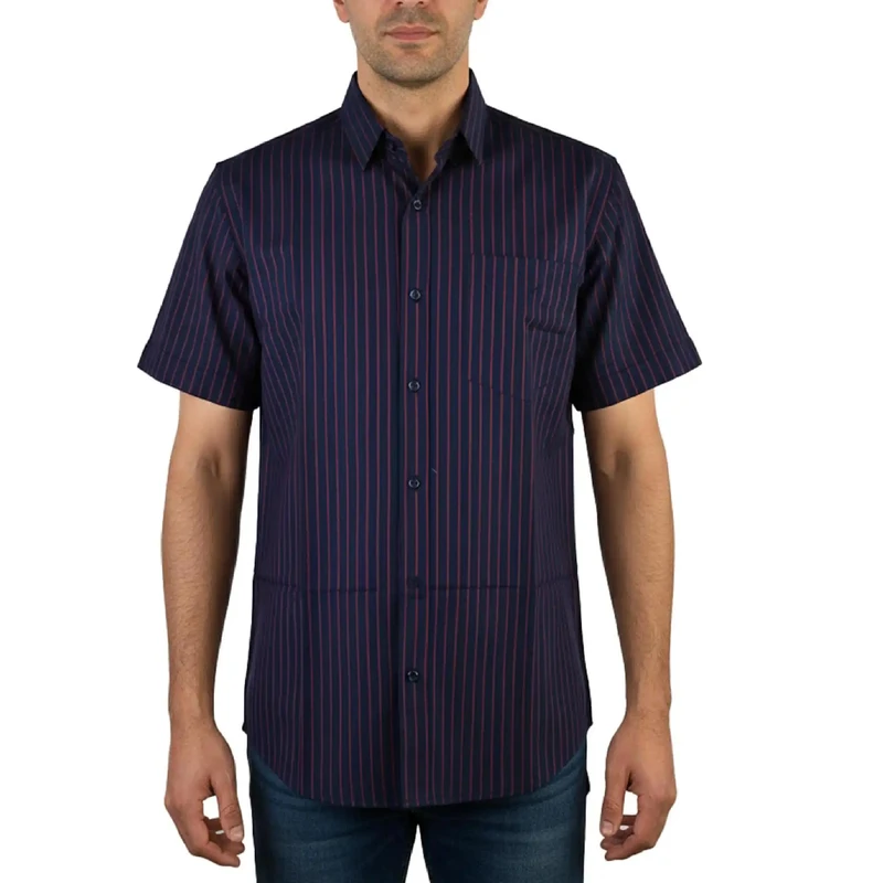 پیراهن آستین کوتاه یقه برگردان مردانه مدل MDSS-CH7020