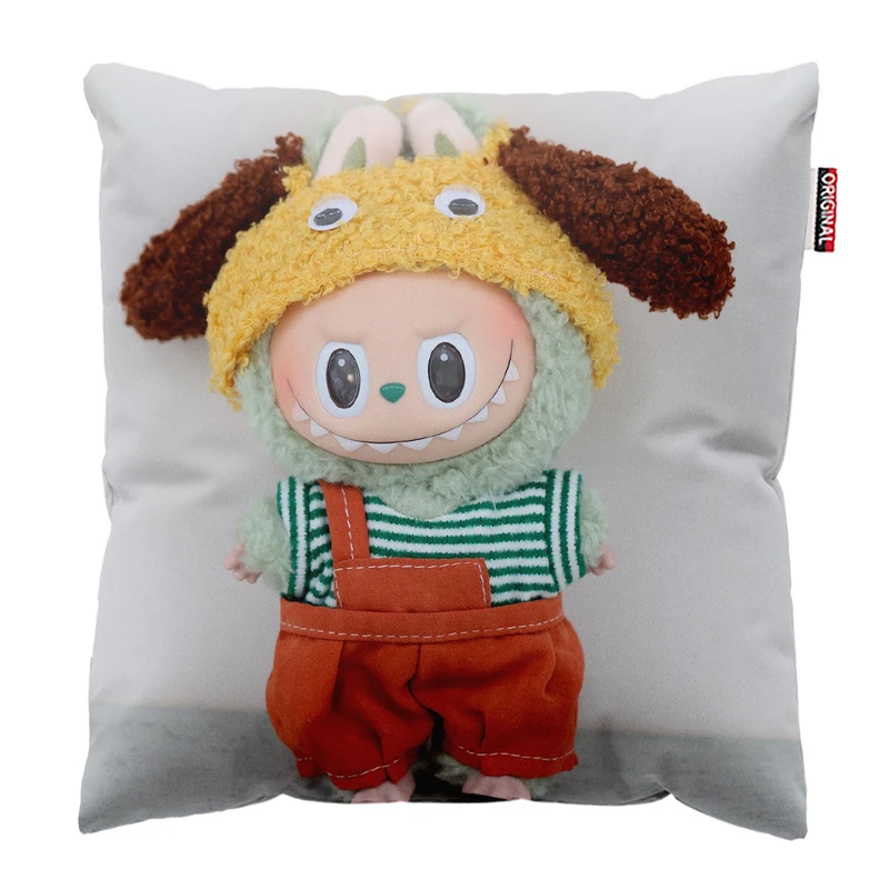 کوسن پاد آفرین مدل عروسک لبوبو کد PK401807 سایز 40*40 سانتی متر