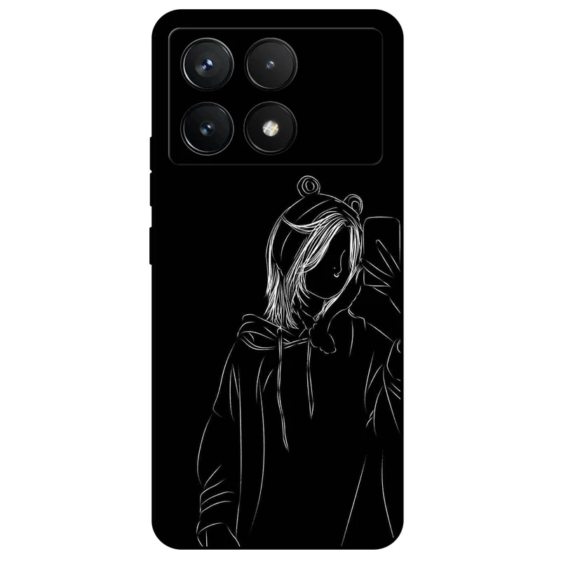 کاور مگافون طرح دخترانه مدل 1841 مناسب برای گوشی موبایل شیائومی Poco X6 Pro  