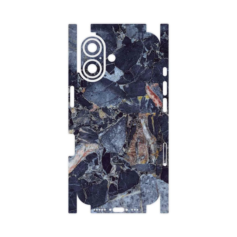 برچسب پوششی ماهوت مدل Broken black marble-FullSkin مناسب برای گوشی موبایل اپل iPhone 16