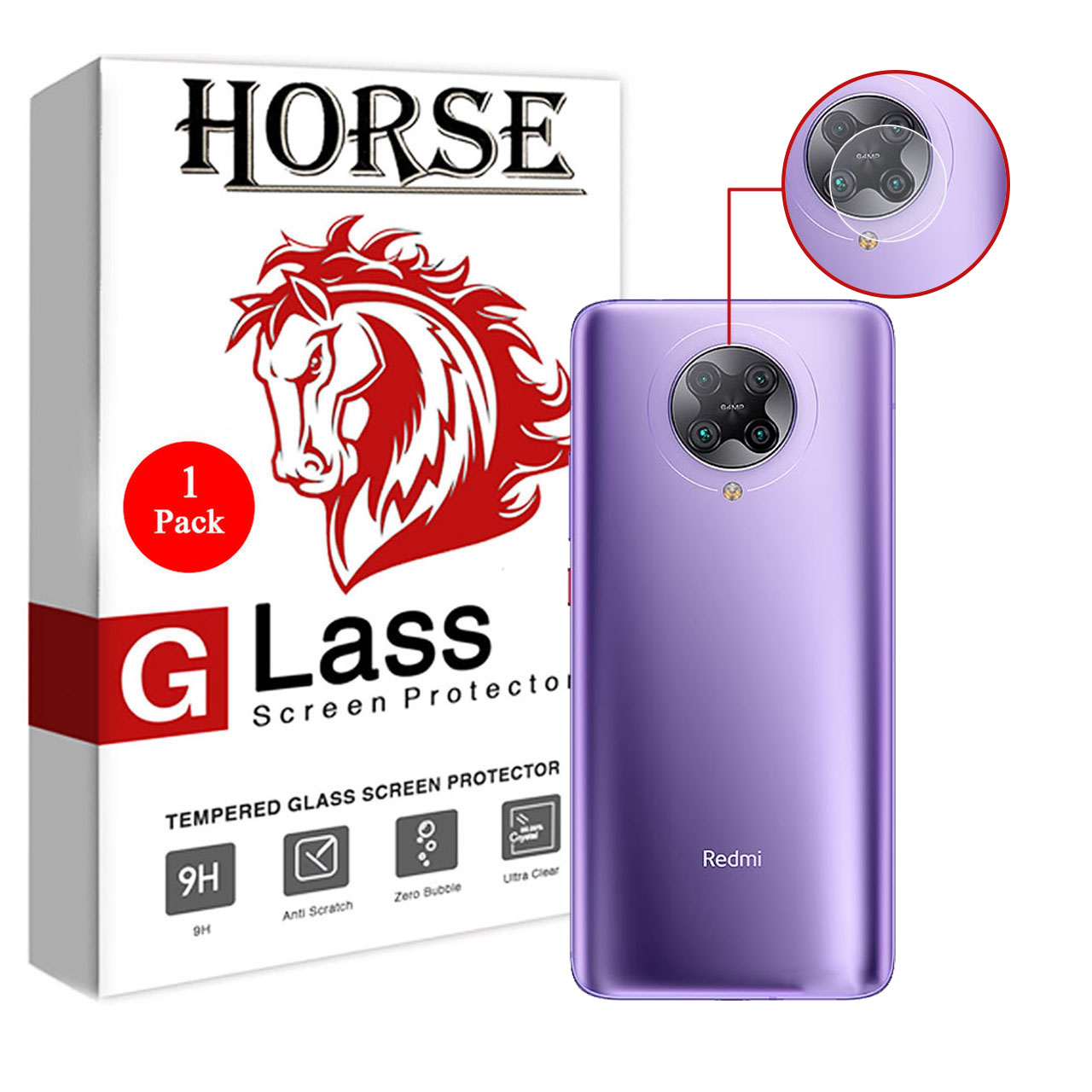 محافظ لنز دوربین هورس مدل UTF مناسب برای گوشی موبایل شیائومی Redmi K30 Pro Zoom