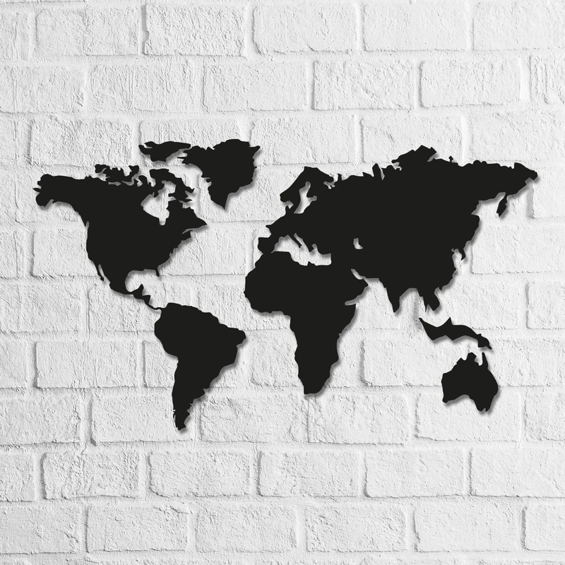 استیکر ناویا طرح black map مدل چوبی مجموعه 6 عددی
