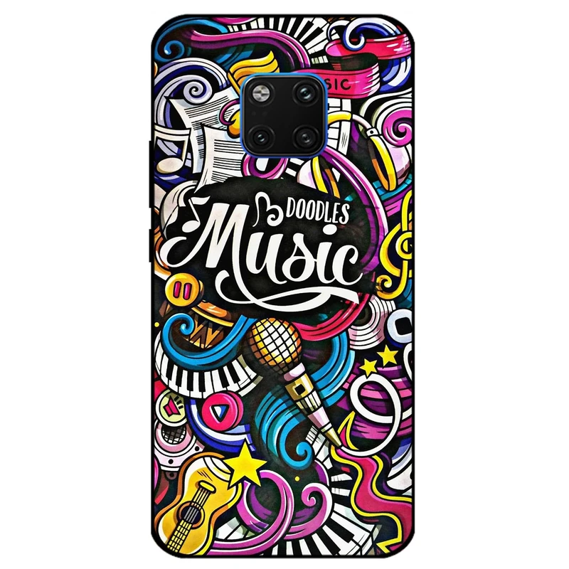 کاور مگافون طرح موزیک مدل 8241 مناسب برای گوشی موبایل هوآوی Mate 20 Pro