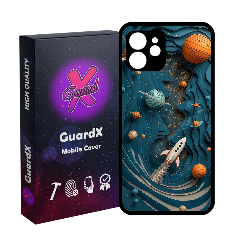 کاور گارد ایکس طرح فضا مدل Glass10750 مناسب برای گوشی موبایل اپل iPhone 12