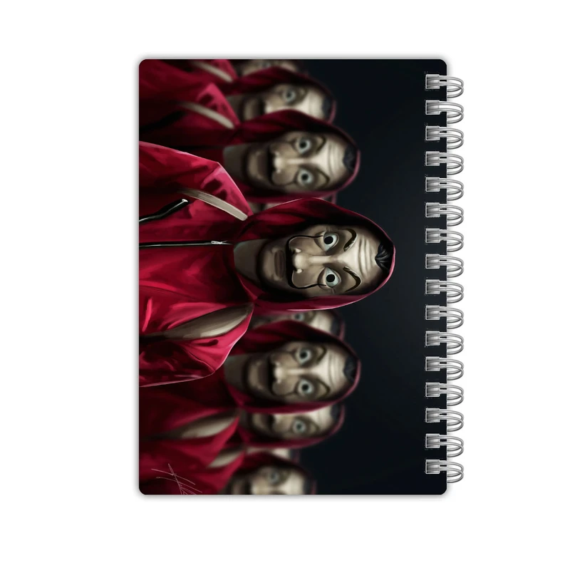دفترچه یادداشت 50 برگ مدل Money Heist کد 2126