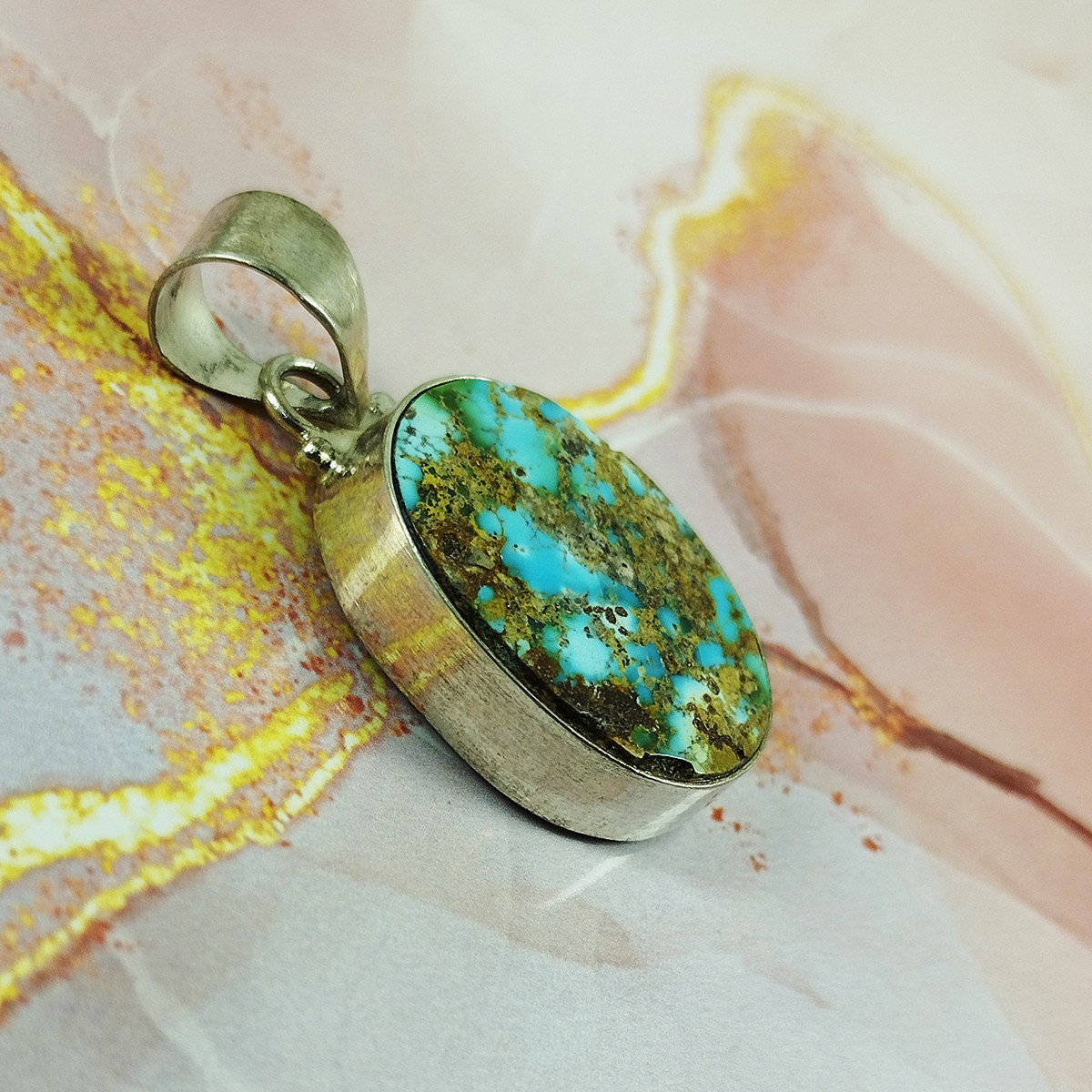 آویز گردنبند نقره زنانه سلین کالا مدل فیروزه اصل نیشابور کد 107 آویز گردنبند نقره زنانه سلین کالا مدل فیروزه اصل نیشابور کد 107