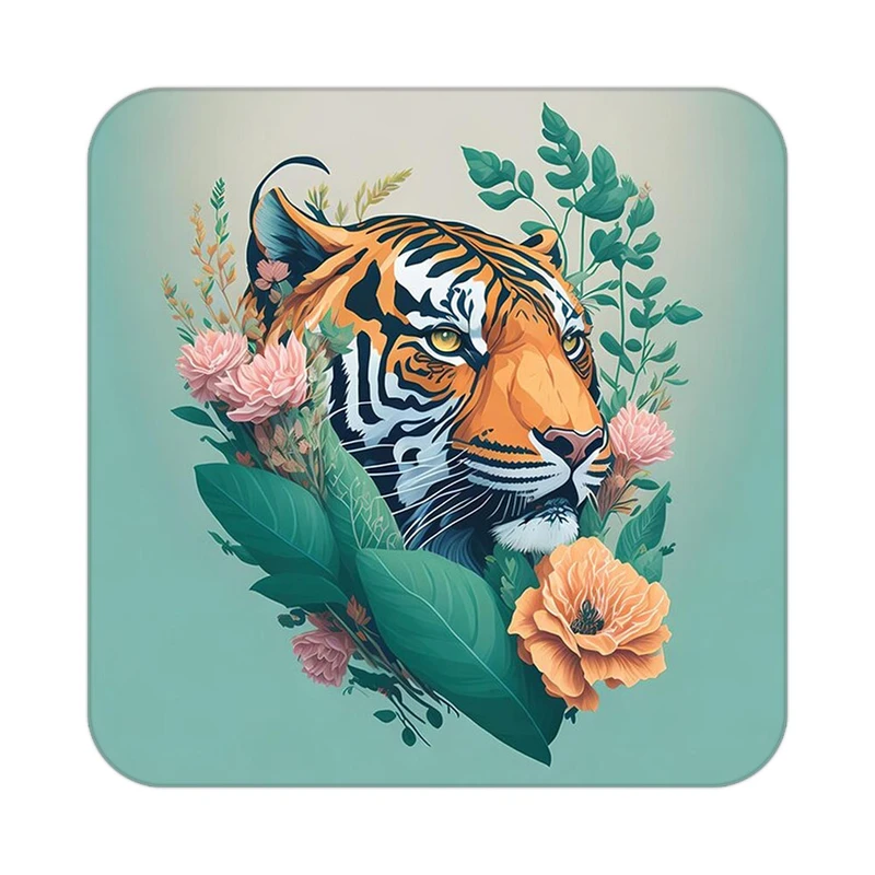 زیر لیوانی کاکتی طرح حیوانات رنگی مدل mp26999