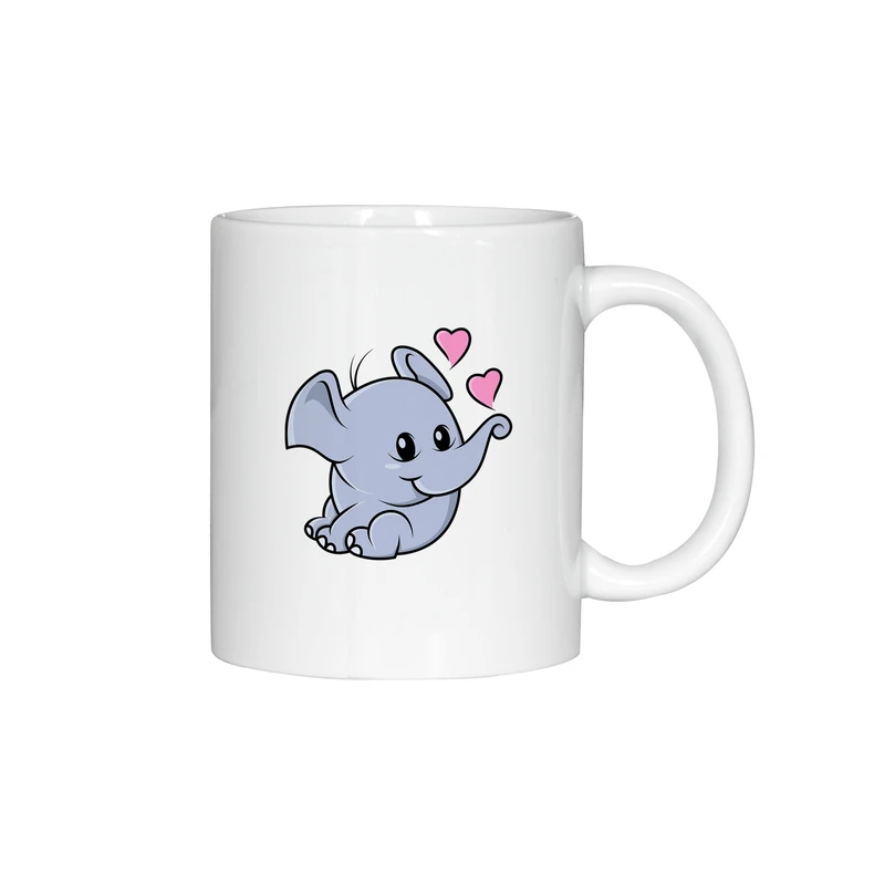 ماگ ژالینو طرح فیل قلبی کد 002