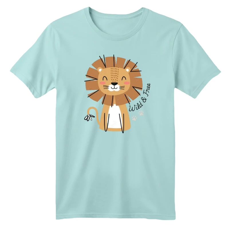 تی شرت آستین کوتاه بچگانه مدل شیر