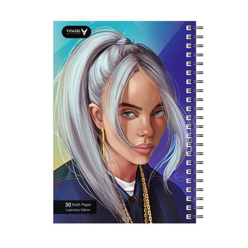دفتر ویتادل طرح بیلی آیلیش مدل Billie Eilish 1