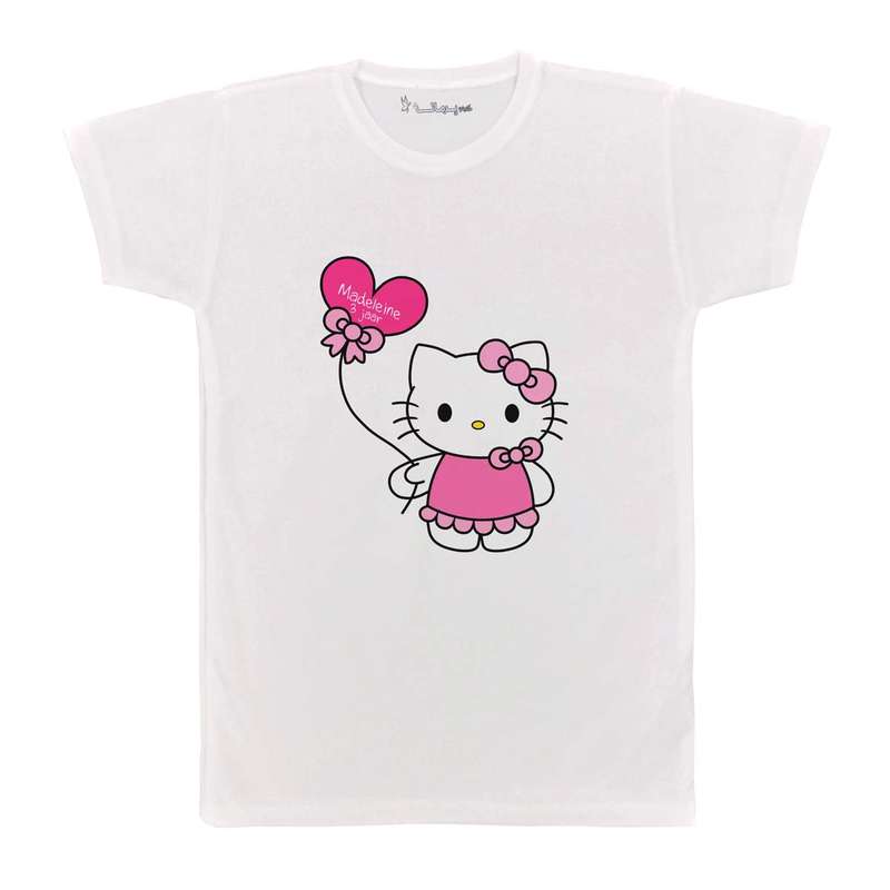 تی شرت بچگانه پرمانه طرح Kitty کد pmt.2426