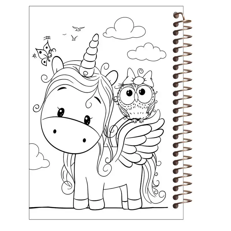 دفتر رنگ آمیزی طرح یونیکورن کد R1